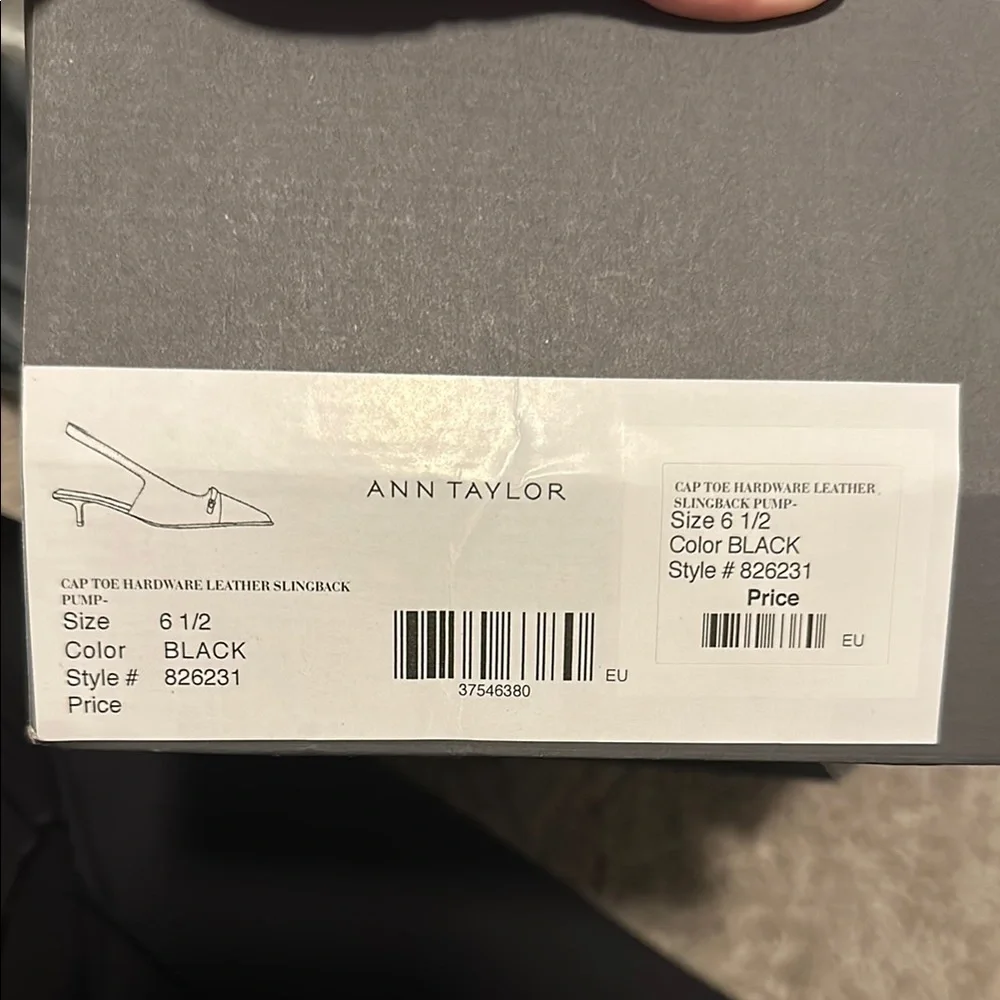 Zara Black Heels Slingback Shoes - Picture 4 of 5